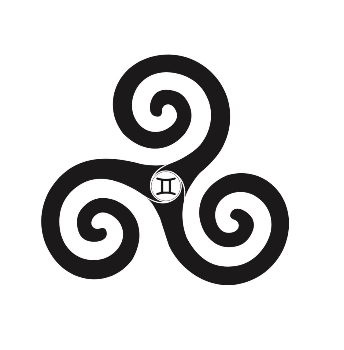 Joshua's logo (Triskele & Gemini)